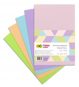 Arkusze piankowe Happy Color PASTEL A4 5 kolorów 5 arkuszy