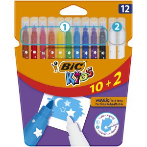 Flamastry Kids Magic Felt Pens BIC 10+2 kolory