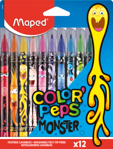 Flamastry Colorpeps monster Maped 12 sztuk 845400