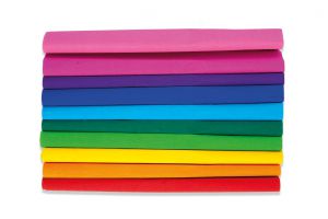 Bibuła marszczona Happy Color tęczowe kolory 25x200cm 10 kolorów 10 rolek