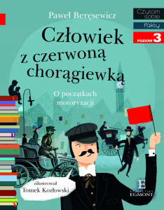 Człowiek z czerwoną chorągiewką czytam sobie fakty poziom 3