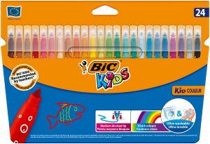 Flamastry BIC Kids Kid Couleur 24 kolorów