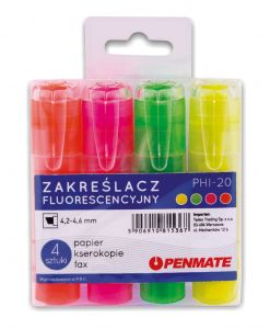 Zakreślacz Penmate fluorescencyjny PHI-20 4 kolory
