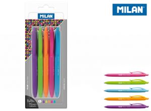 Długopis Milan p1 touch colours 5 kolorów na blistrze
