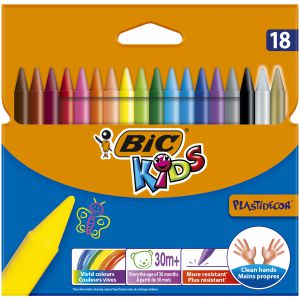 Kredki świecowe Plastidecor BIC Kids 18 kolorów