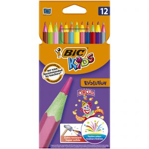 Kredki ołówkowe Evolution Circus BIC Kids 12 kolorów