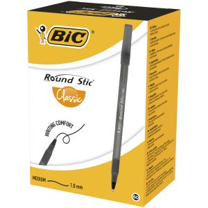 Długopis Round Stic Classic BIC czarny pudełko 60szt