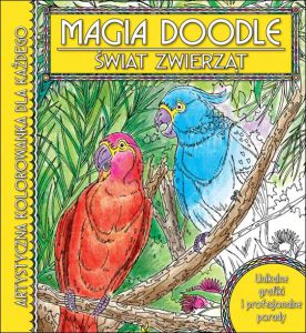 Magia doodle świat zwierząt artystyczna kolorowanka dla każdego