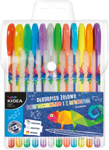 Długopisy Kidea żelowe 12 kolorów