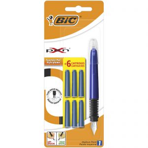 Pióro wieczne X Pen Standard FP niebieski BIC Blister 1+6szt