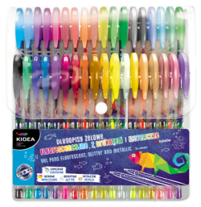 Długopisy Kidea żelowe 36 kolorów