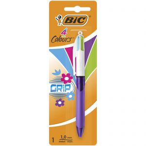 Długopis 4 Colours Grip BIC mix FUN blister 1szt