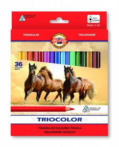 Kredki koh-i-noor triocolor 3145 36 kolorów 9mm