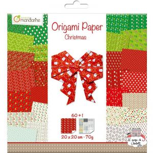 Papier origami Christmas 2  20x20 cm 70g 60 arkuszy