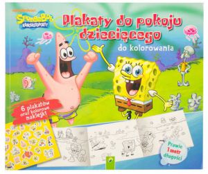 Sponge bob plakaty do kolorowania