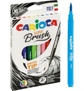 Pisaki BRUSH TIP Carioca 10 kolorów