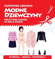 Modne dziewczyny papierowe ubranka