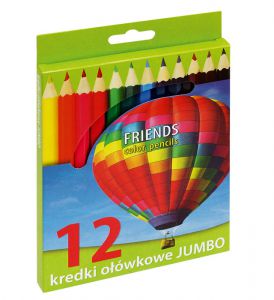 Kredki ołówkowe jumbo Grand 12 kolorów